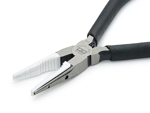 Tamiya Craft Tool 74166 Pince anti-rayures II RC mâchoire en plastique acier ... - Photo 3/3