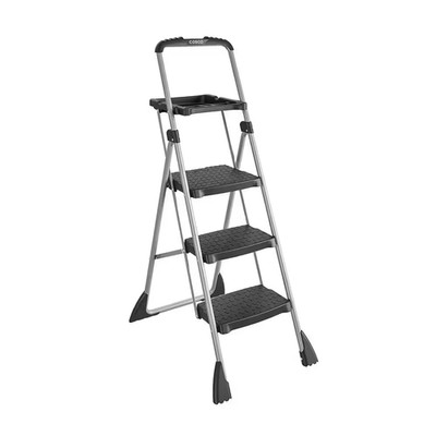 4 Ft. Steel Max Work Platform Ladder with 225 Lbs. Load Capacity