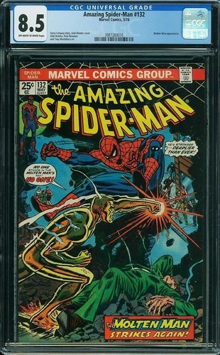 The Amazing Spider-Man #132 CGC 8.5 NO AMERICAN CUSTOMERS