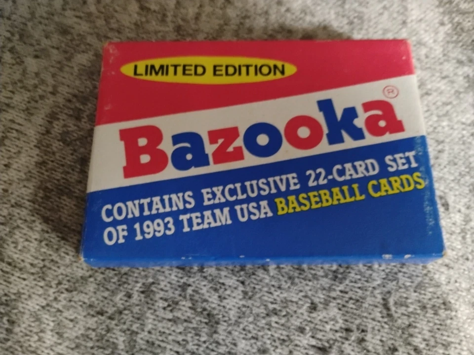 NUNCA ABERTO 1993 Bazooka Team USA Baseball 22 conjunto de cartões e cartão Todd Helton - Imagem 4 de 4