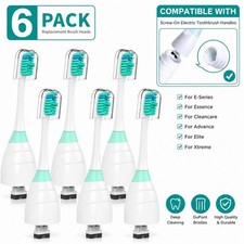 6 Pack Toothbrush Replacement Heads for Philips Sonicare E-Series,