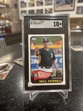 RARE Will Ferrell 2015 Topps Archives #WF-1 - Athletics - SGC 10 GEM MINT POP 6