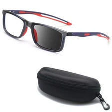 Multifocal Photochromic Reading Glasses Sport Eyeglasses Anti Blue Light Readers