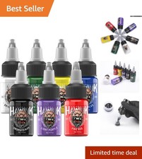 7-Color Tattoo Ink Set 15ml Each   Vibrant  Long-Lasting Pigment Kit