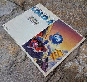 Adventures of Lolo 2 Manual - Nintendo NES *AUTHENTIC, BEST LOOKING*