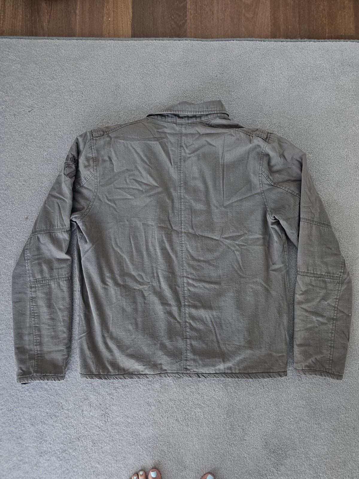 Billibong Mens Military Utility Styled Comfortable Jacket 100percent Cotton Size LARGE image 8
