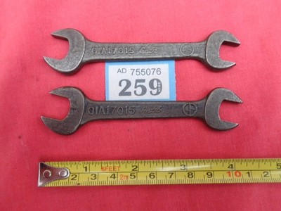 2 x ENFO (Ford) 01A17015 Schraubenschlüssel. Vintage Sammler Werkzeug Konvolut #259