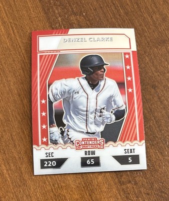 Denzel Clarke 2021 Panini Contenders CTO-DC Oakland Athletics