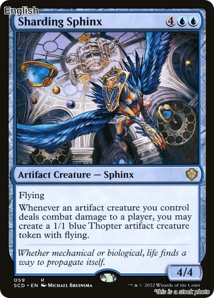 Magic Sharding Sphinx 59 Rare Starter Commander Decks NM