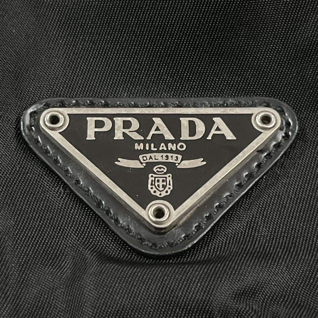 PRADA Mini Backpack Drawstring Black Tessuto Nylo… - image 11