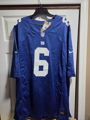 New Nike Jaxson Dart #6 New York Giants Royal Blue Game Jersey