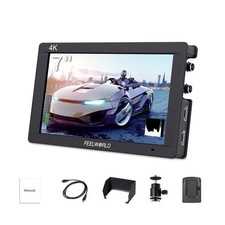 FEELWORLD FW703 7 Inch DSLR On Camera Field Monitor 3G SDI 4K HDMI Input Outp...
