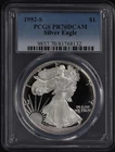 Photo of a 1992-S American Silver Eagle Proof from an eBay sale