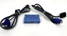 TRENDnet TK207 2-port USB Blue KVM Switch Cable Kit + Cables