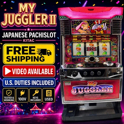 My Juggler II KK Pachislot Japanese Casino Slot Machine Kitac GOGO 100V Rare - Image 1 of 4