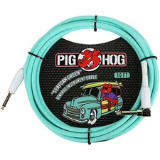 Pig Hog PCH10SGR seafoam Green Instrument Cable