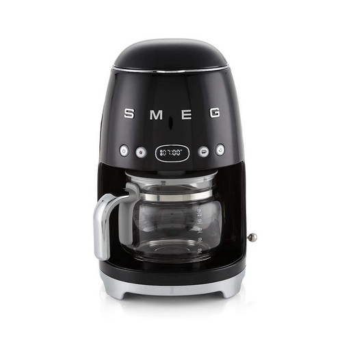 Macchina da caffè a goccia estetica Smeg anni 50 stile retrò con caraffa in vetro 10 tazze NUOVA - Foto 1 di 7