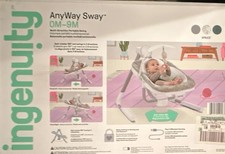 Ingenuity AnyWay Sway Multi-Direction Portable Baby Swing 0-9M Spruce