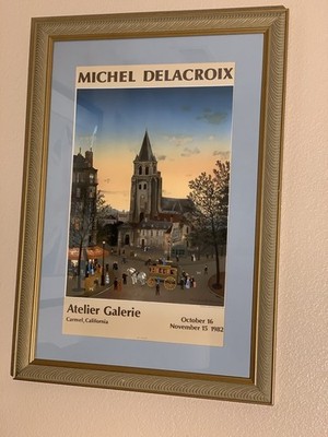 Michel Delacroix Atelier Galerie Carmel Ca 1982 Stone Signed Lithograph