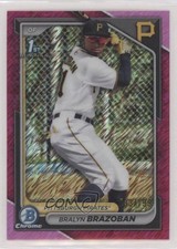 2024 Bowman Chrome Prospects Fuchsia Shimmer Refractor /199 Bralyn Brazoban pe8