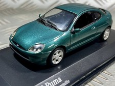 Minichamps 1/43 Ford Puma '97 Green Metallic Minicar Model Car