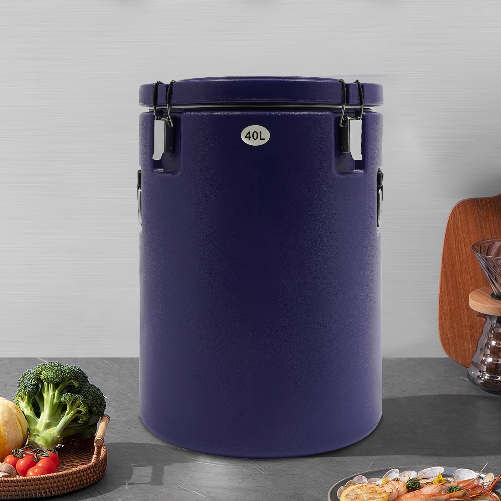 Commercial Insulated Bucket,insulated Soup Container,insulated Soup Carrier Blue