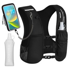 Running Vest for Women Men with 500ML Soft Flask Phone Holder Lightweight