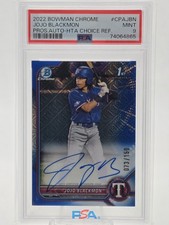 2022 Bowman Chrome 1st JoJo Blackmon Blue Refractor Auto /150 #CPA-JBN PSA 9