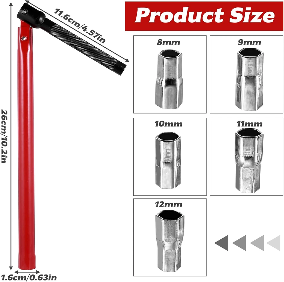 6 Pzchiave per Dadi Rubinetti 8-12 Mm, Chiave per Rubinetto Sottolavello 13 Mm,  - Immagine 2 di 4