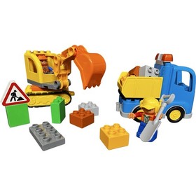 LEGO DUPLO Truck & Tracked Excavator (10812) - 26 Pieces, Complete Set - EUC