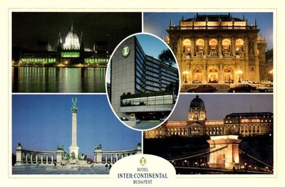 Hotel Inter Continental Budapest Hungary Postcard