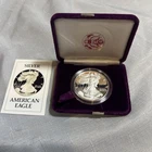 1986-S American Silver Eagle Proof $1 1 oz .999 Silver - Box and COA