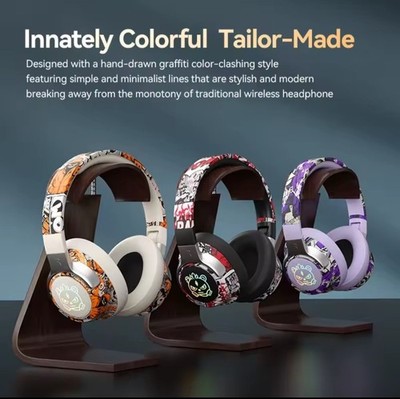 Bluetooth 5.4 Gaming Headphones RGB HiFi Wireless Foldable Headset