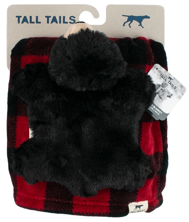 TALL TAILS Dog Blanket (30in X 36in ) & Plush Bear Toy Holiday Gift Set NWT