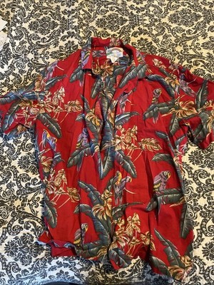 Magnum PI 1980s Vintage Paradise Found Hawaiian Floral Shirt Made in USA Mens XL