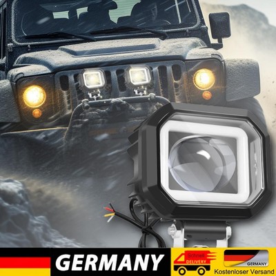 40W Auxiliary Headlight 12-80V Motorcycle Headlight Mini Projector Driving Light