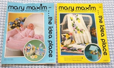 Lot 2 1980s needlework catalogs ~ MARY MAXIM ~ 1981, 1982, 128 pgs
