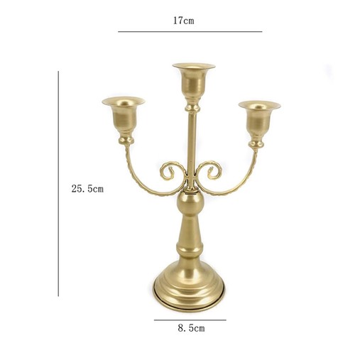Candelabro de Metal, Centro de Mesa, Adorno , , Candelabro6380 - Imagen 6 de 6