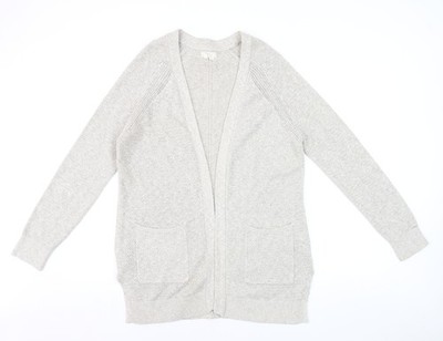 Fat Face Damen beige Strick Langarm offen Cardigan UK 10