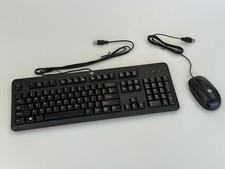 HP - H4B80AA#ABA - Elegante tastiera USB + mouse QWERTY US inglese nero