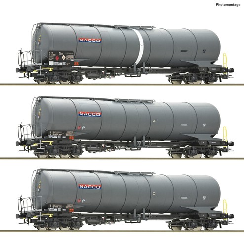 Roco 6600197 Set 3 Kesselwagen Ep 6 Auf Wunsch Achsen für Märklin gratis NEU OVP | Condition: Neu