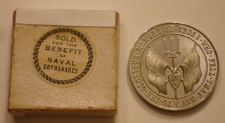 1916 WORLD WAR 1 Benefit of Naval Orphanages Medal Choice BU in Box of Issue