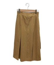 allureville          Side-tuck flared skirt beige 20232011190