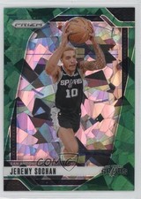 2024-25 Panini Prizm Green Ice Prizm Jeremy Sochan #23 1kt4
