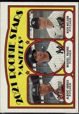 Albert Abreu / Miguel Yajure / Nick Nelson 21 Topps Htg Yankees Rookie #363