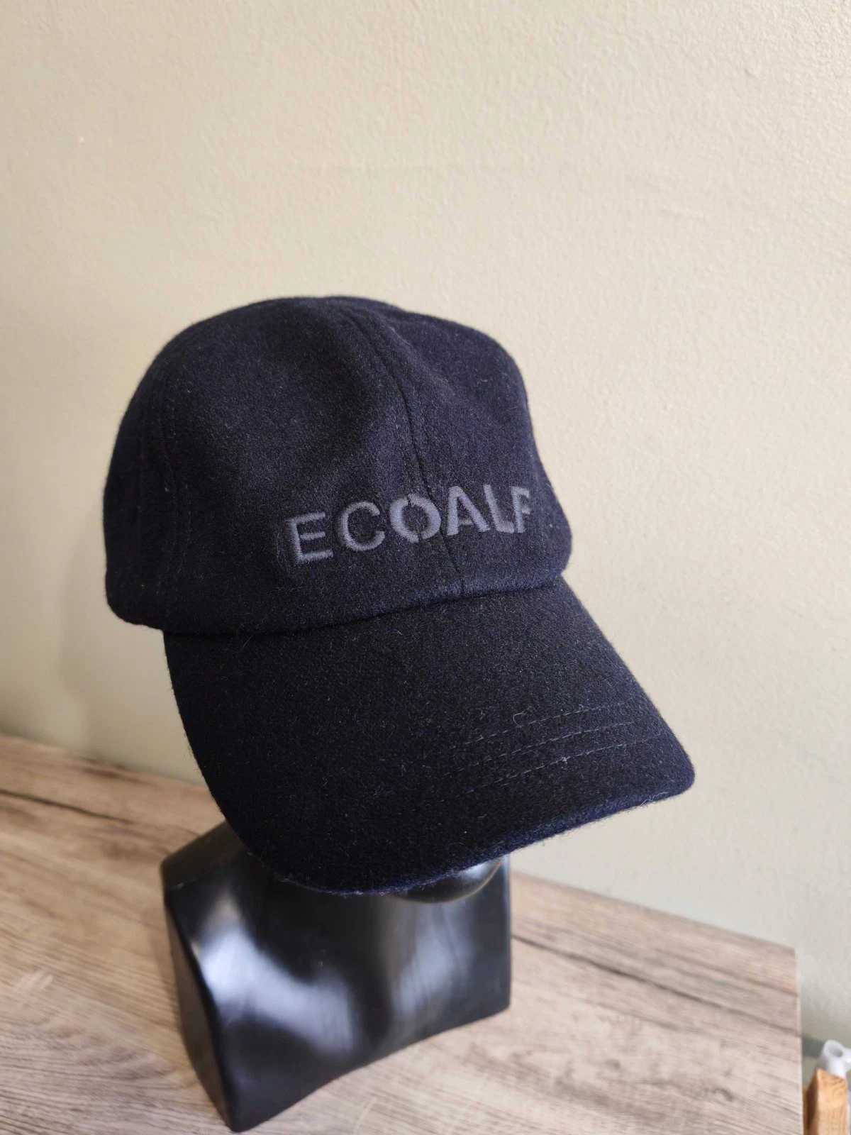ECOALF Wool Blend Baseball Cap Navy Blue Adjustable Strap Sustainable Unisex