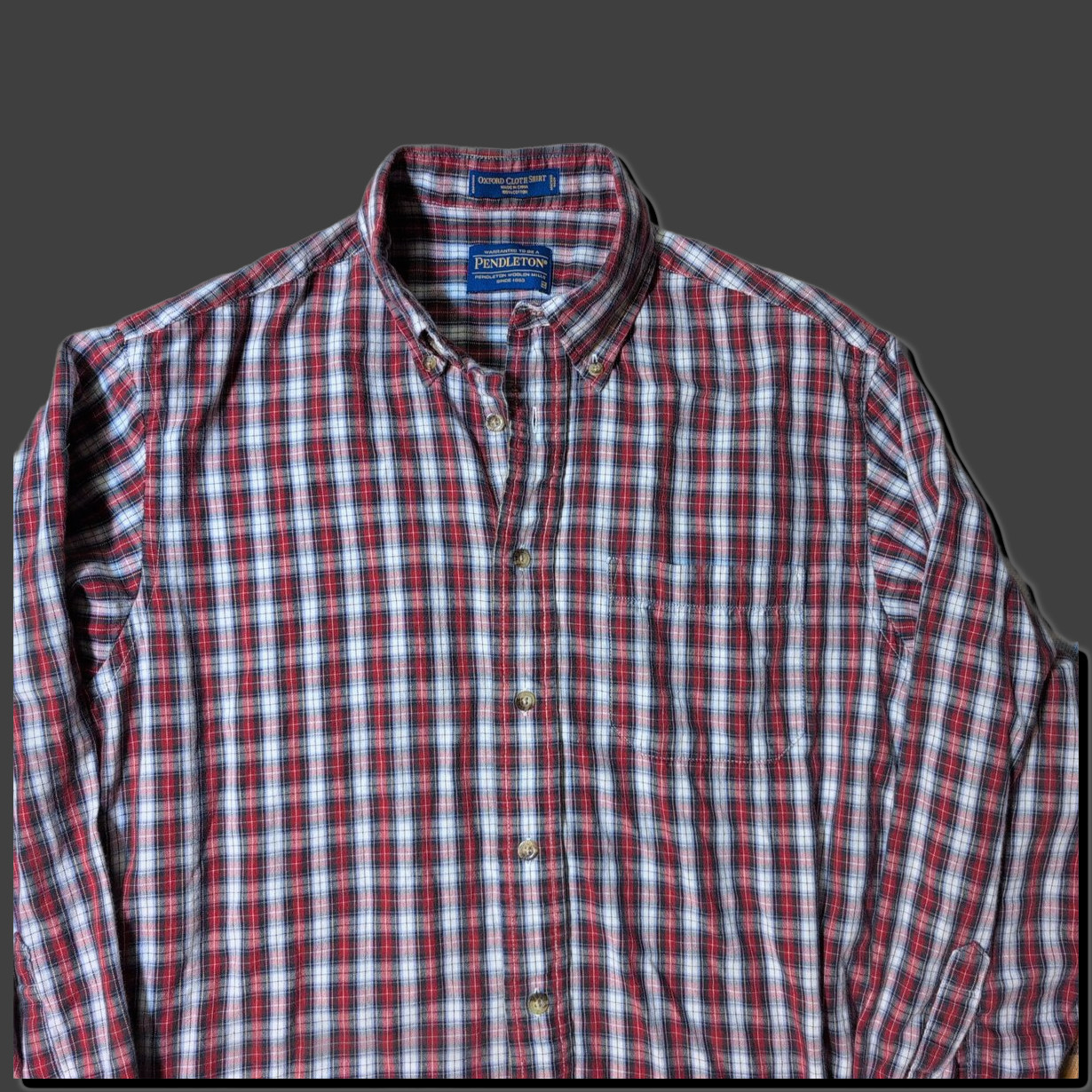 Pendleton Medium Oxford Cloth Button Down Shirt -… - image 4