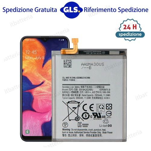 ALTA QUALITA Batteria Per Samsung A10E S102DL SM-S102DL EB-BA202ABU