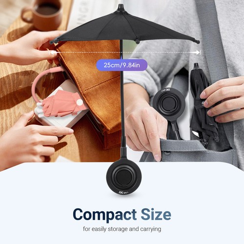Parapluie Téléphone Magnétique pour Soleil Extérieur Parapluie pour iPhone 16 15 14 13 Pro Max - Photo 2 sur 16