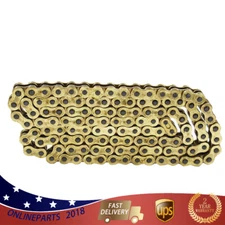 O-Ring Drive Chain Gold Color 520 x114 ATV Motorcycle 520 Pitch 114 Links NEW